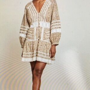 Veronica Beard Dress Floral Print & Lace